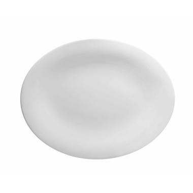 67101-30 - Arthur Krupp piatto ovale linea Neve Bone China - Dim. cm 30x23