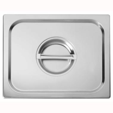 14507-00 - Paderno coperchio per bacinella gastronorm GN 1/3 in acciaio inox - Dim. 325x180 mm