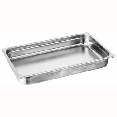 14102-04 - Paderno bacinella gastronorm GN 1/1 in acciaio inox impilabile - Dim. 530x325 h 40 mm