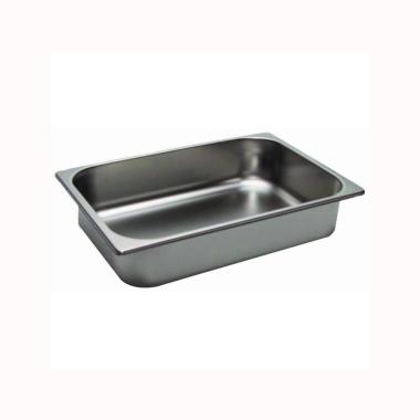 P-901 - Officina Pocatino vaschetta per gelato in acciaio inox 18/10 da 6,5 litri - Dim. cm 36x25 h 8