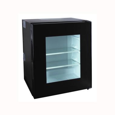 E40V* - Stark minibar con porta in vetro 40 litri colore nero - Dim. cm 43x41 h 50