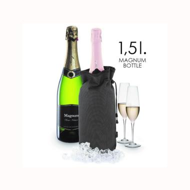 109-617-00 - Pulltex borsa raffredda bottiglia magnum con chiusura superiore per vino e spumanti 1,5 litri