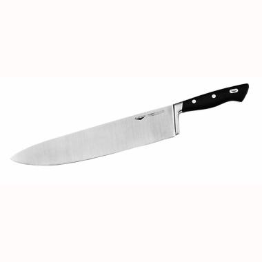 18100-30 - Paderno coltello cucina forgiato liscio professionale in acciaio inox Serie 18100 - L. cm 30