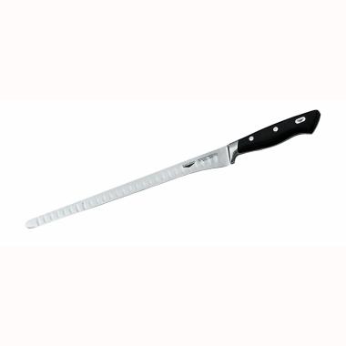 18110-30 - Paderno coltello prosciutto alveolato forgiato liscio professionale in acciaio inox Serie 18100 - L. cm 30