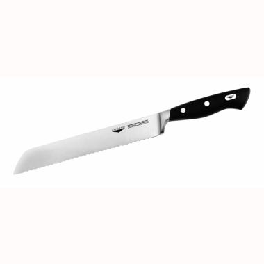 18128-20 - Paderno coltello pane forgiato seghettato professionale in acciaio inox Serie 18100 - L. cm 20